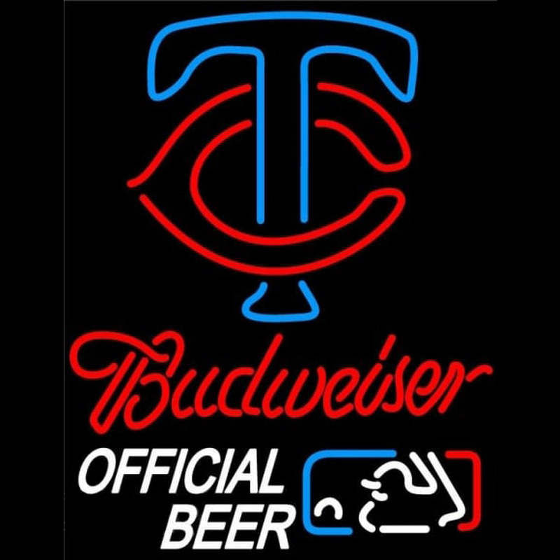 Custom Budweiser Minnesota Twins Logo Neon Sign Neon Sign USA
