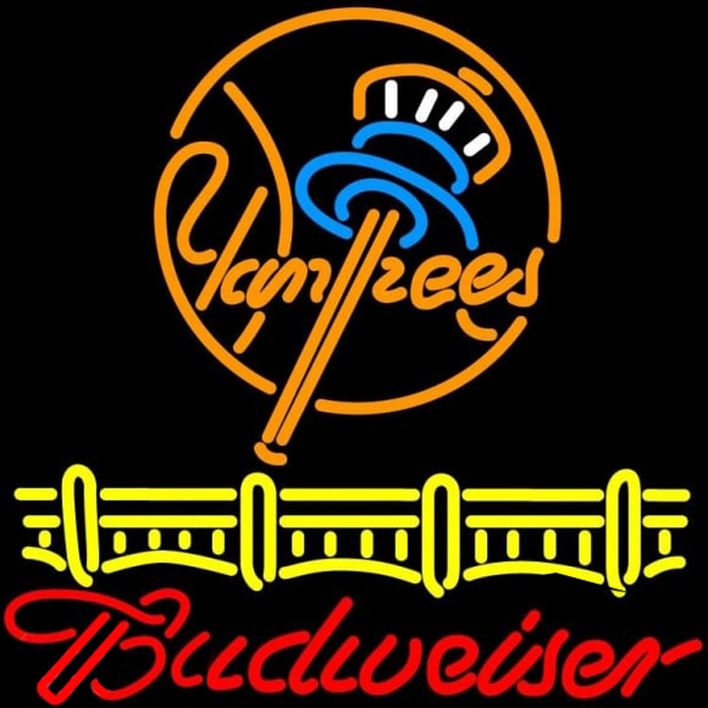 Custom Budweiser New York Yankees Beer Sign Neon Sign USA