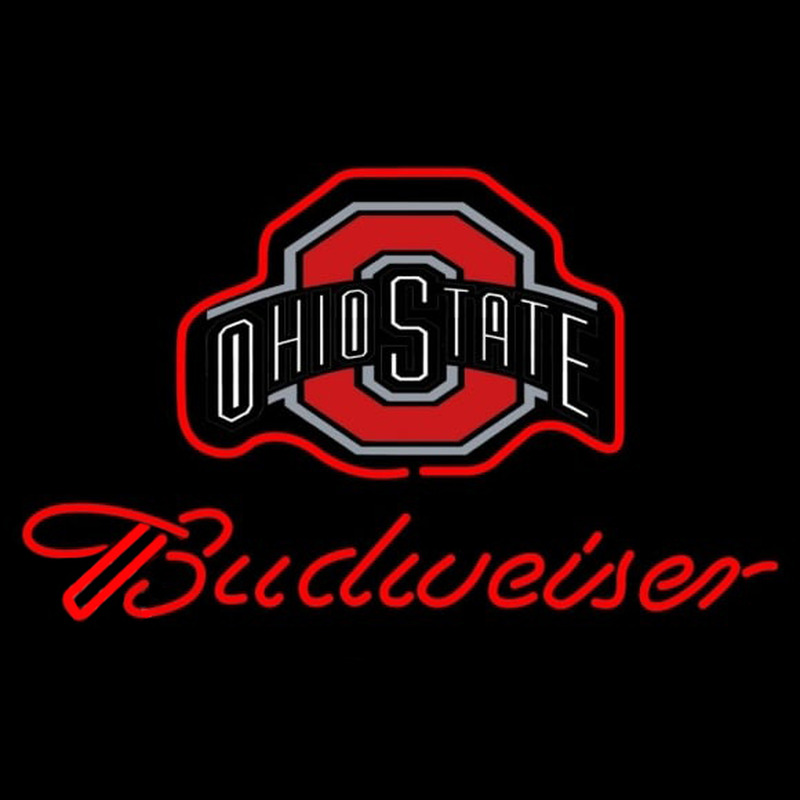 Custom Budweiser Ohio State Neon Sign Neon Sign USA