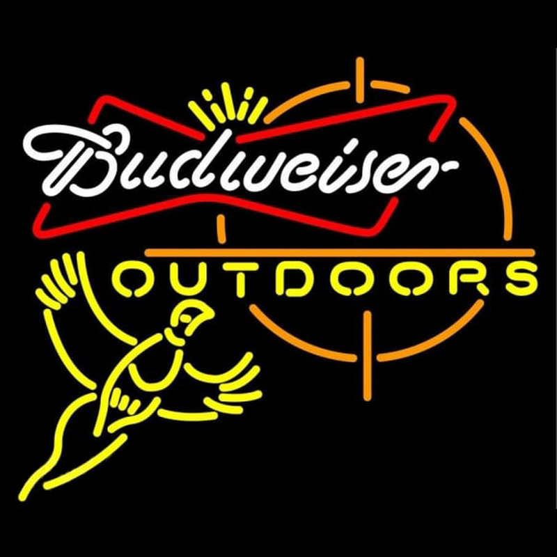 Custom Budweiser Outdoors Pheasant Hunting Beer Sign Neon Sign USA