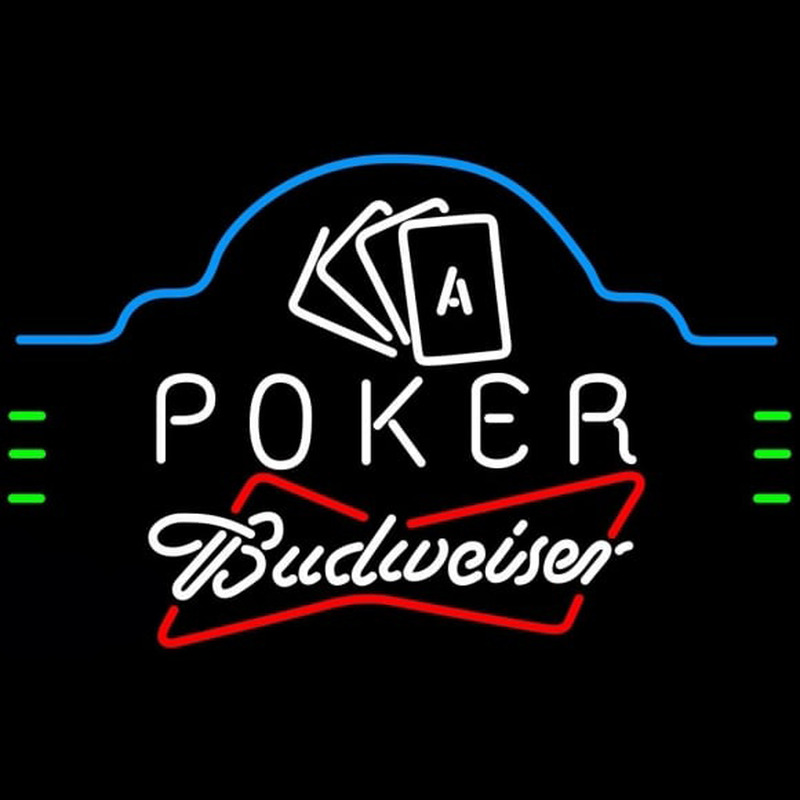 Custom Budweiser Poker Ace Cards Beer Sign Neon Sign USA