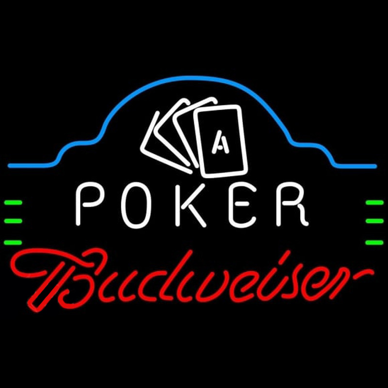 Custom Budweiser Poker Ace Cards Beer Sign Neon Sign USA