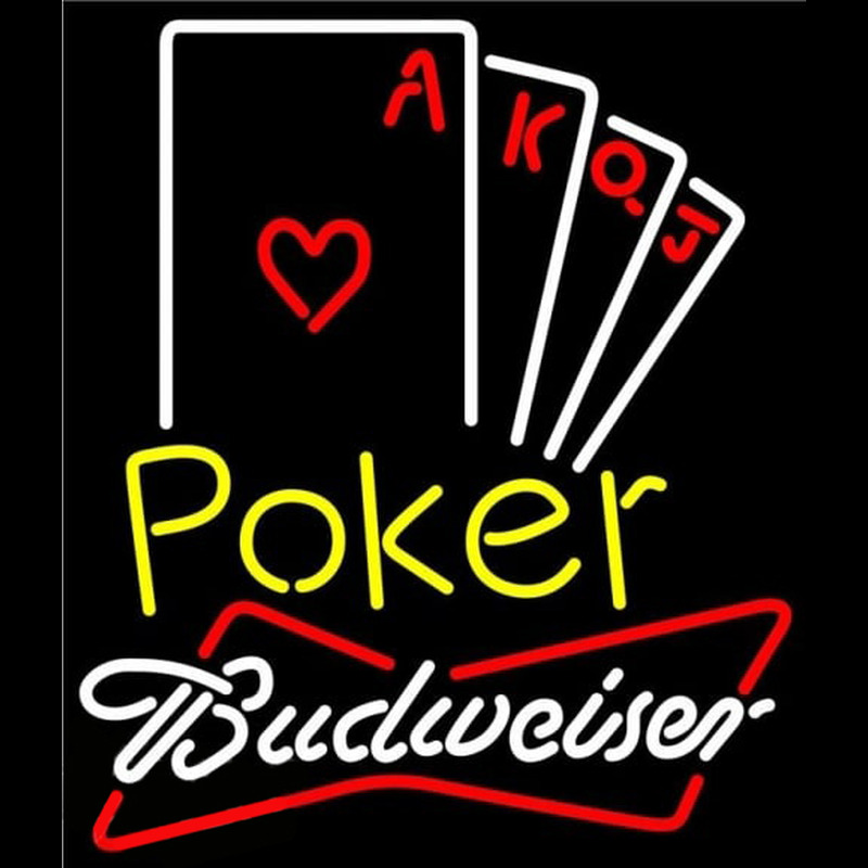 Custom Budweiser Poker Ace Series Beer Sign Neon Sign USA