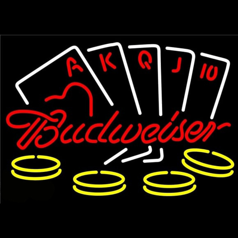 Custom Budweiser Poker Ace Series Beer Sign Neon Sign USA