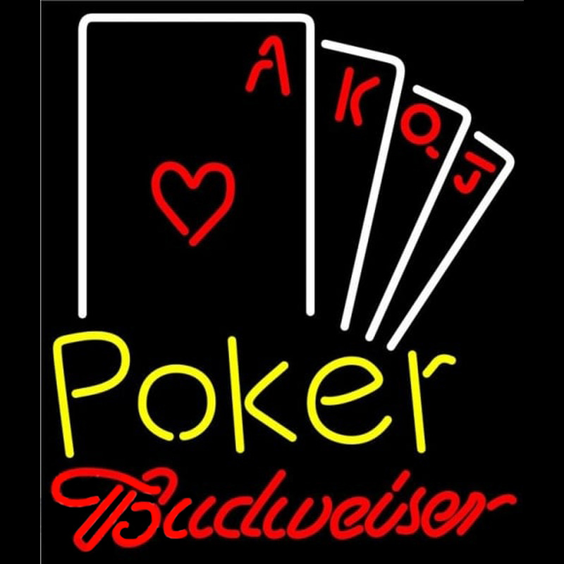 Custom Budweiser Poker Ace Series Beer Sign Neon Sign USA