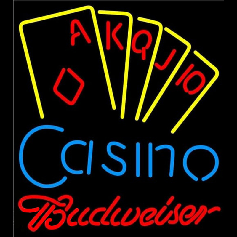 Custom Budweiser Poker Casino Ace Series Beer Sign Neon Sign USA