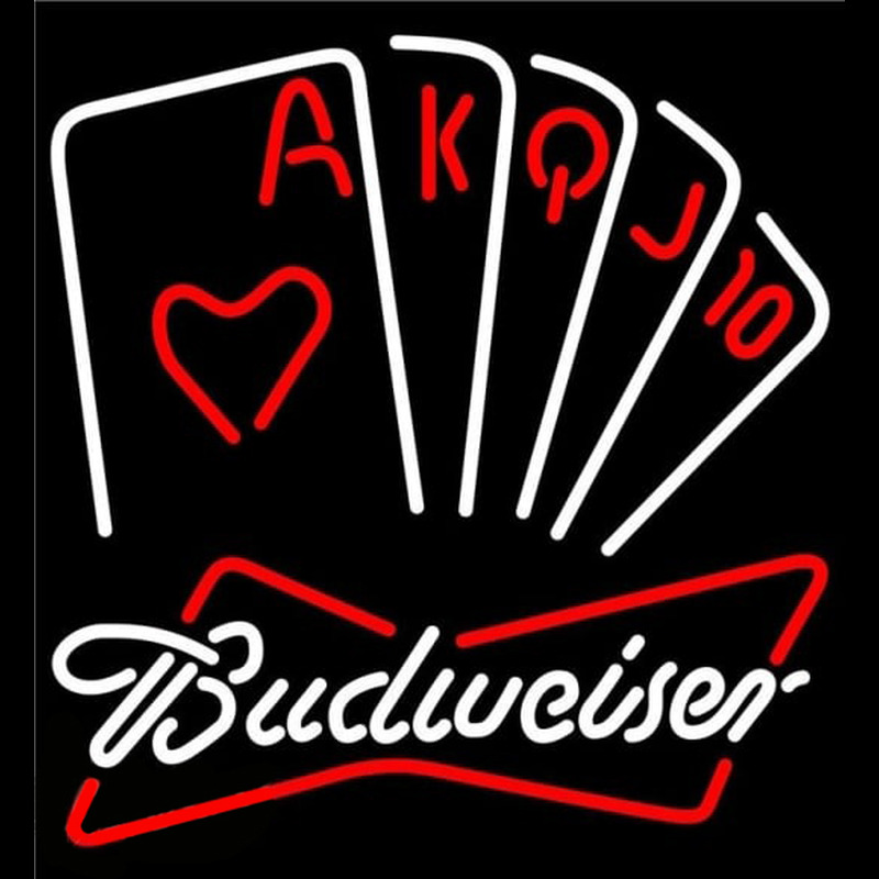 Custom Budweiser Poker Series Beer Sign Neon Sign USA