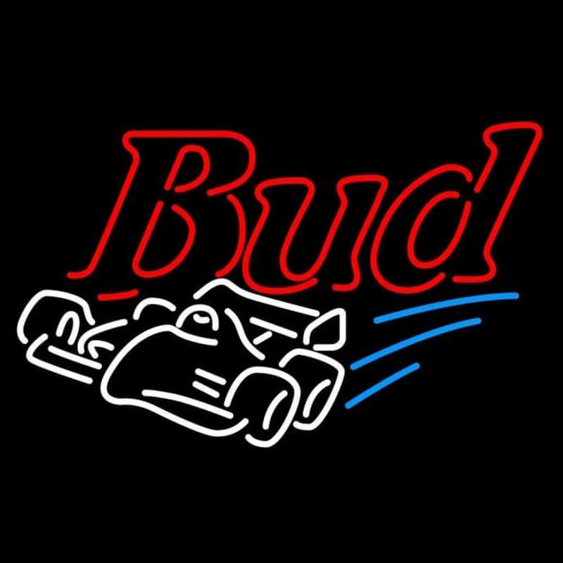 Custom Budweiser Race Car Beer Sign Neon Sign USA