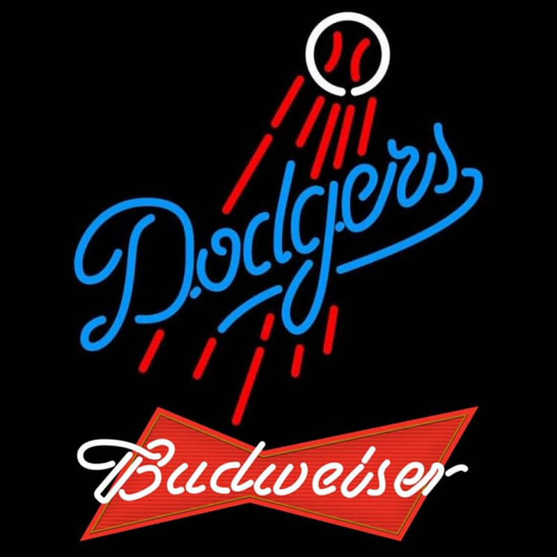 Custom Budweiser Red Los Angeles Dodgers MLB Beer Sign Neon Sign USA