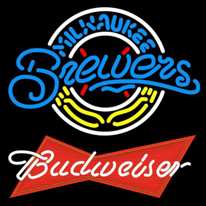 Custom Budweiser Red Milwaukee Brewers MLB Beer Sign Neon Sign USA