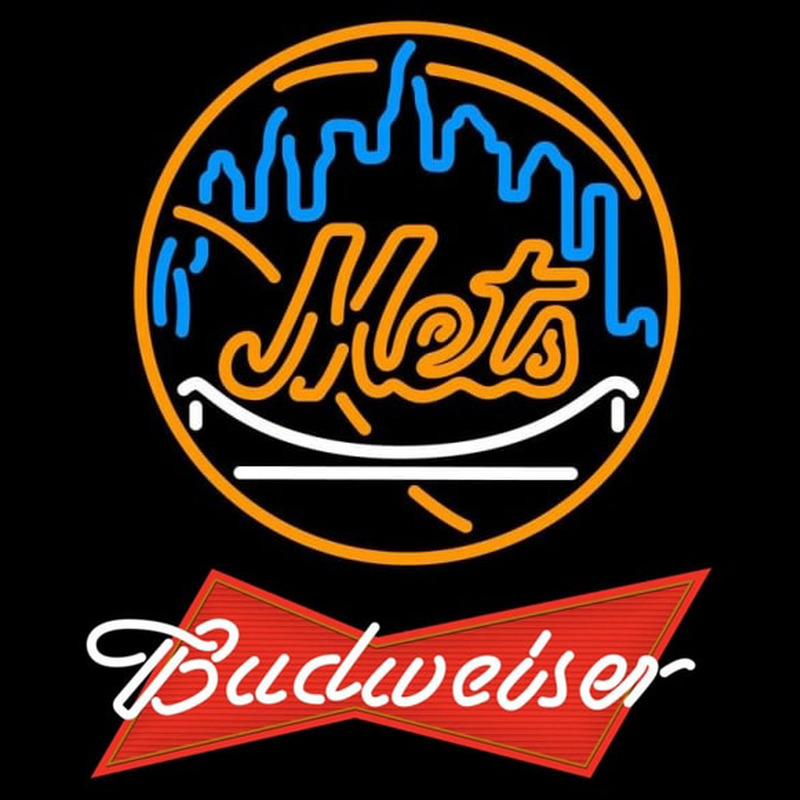 Custom Budweiser Red New York Mets MLB Beer Sign Neon Sign USA