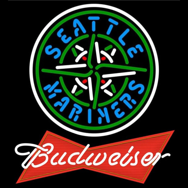 Custom Budweiser Red Seattle Mariners MLB Beer Sign Neon Sign USA