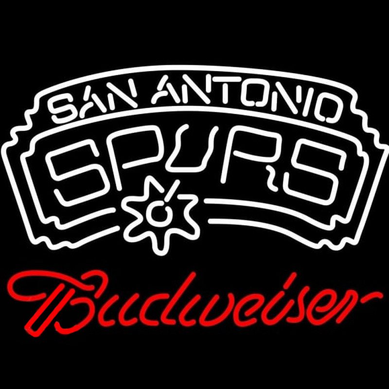 Custom Budweiser San Antonio Spurs NBA Beer Sign Neon Sign USA