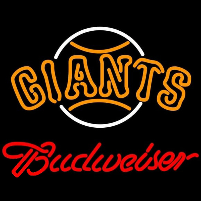 Custom Budweiser San Francisco Giants MLB Beer Sign Neon Sign USA