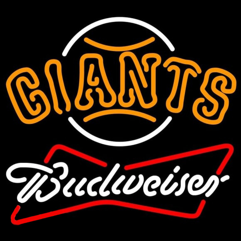Custom Budweiser San Francisco Giants MLB Beer Sign Neon Sign USA