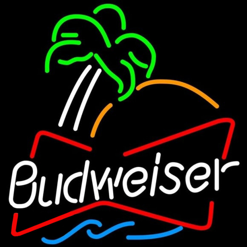 Custom Budweiser Single Palm Tree Beer Sign Neon Sign USA