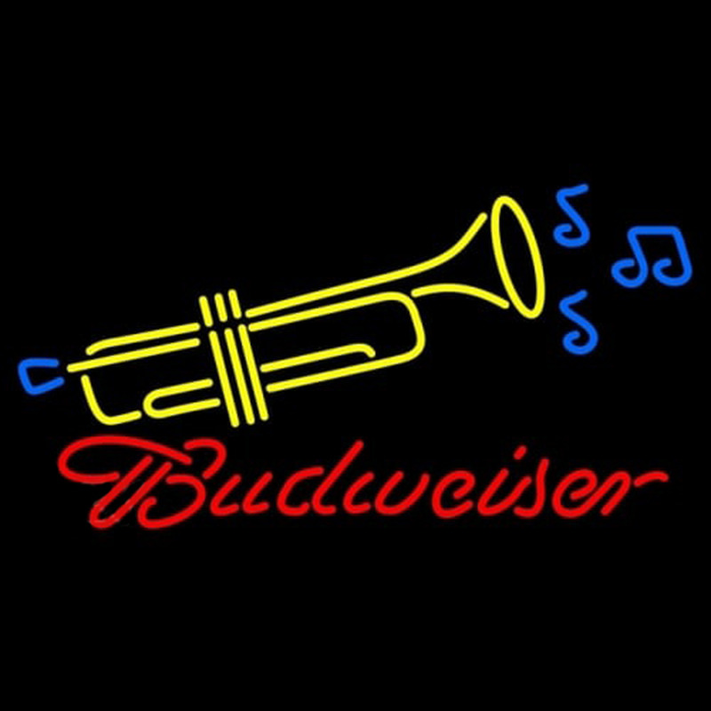 Custom Budweiser Trumpet Neon Sign USA