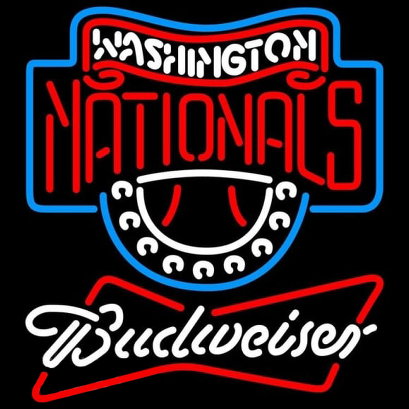 Custom Budweiser Washington Nationals MLB Beer Sign Neon Sign USA