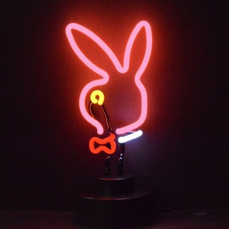 Custom Bunny Head Desktop Neon Sign