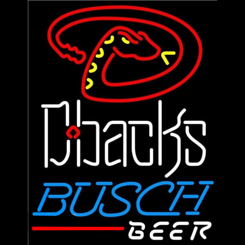 Custom Busch Arizona Diamondbacks MLB Beer Sign Neon Sign USA