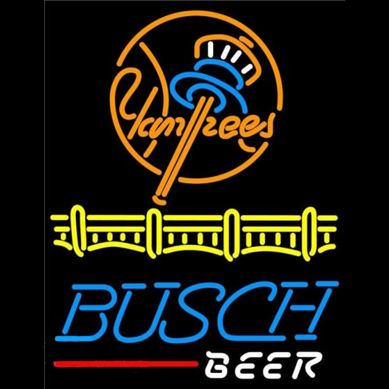 Custom Busch Beer New York Yankees Beer Sign Neon Sign USA