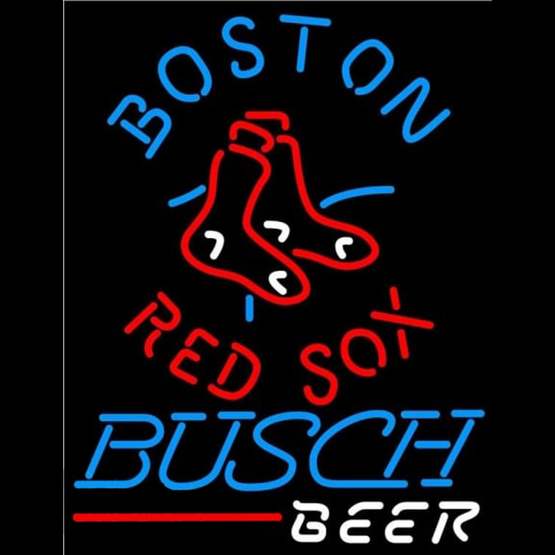 Custom Busch Boston Red Sox MLB Beer Sign Neon Sign USA