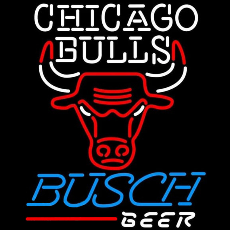 Custom Busch Chicago Bulls NBA Beer Sign Neon Sign USA