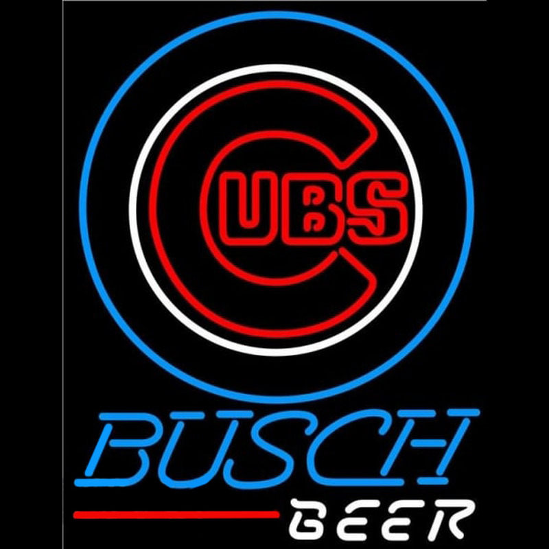 Custom Busch Chicago Cubs MLB Beer Sign Neon Sign USA