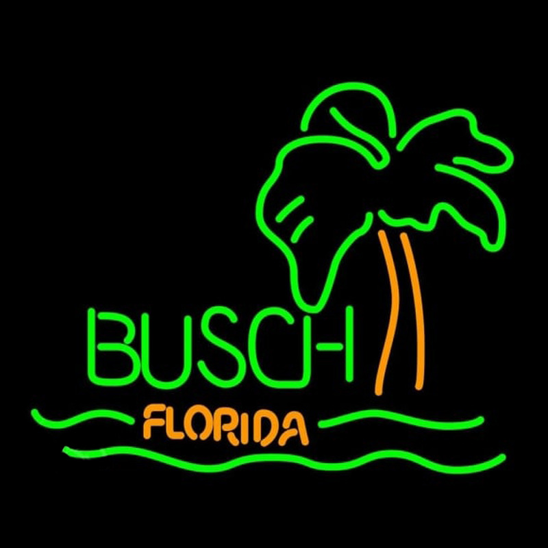 Custom Busch Florida with Palm Tree Beer Sign Neon Sign USA