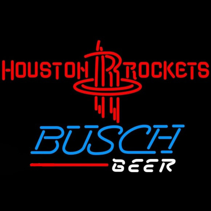 Custom Busch Houston Rockets NBA Beer Sign Neon Sign USA