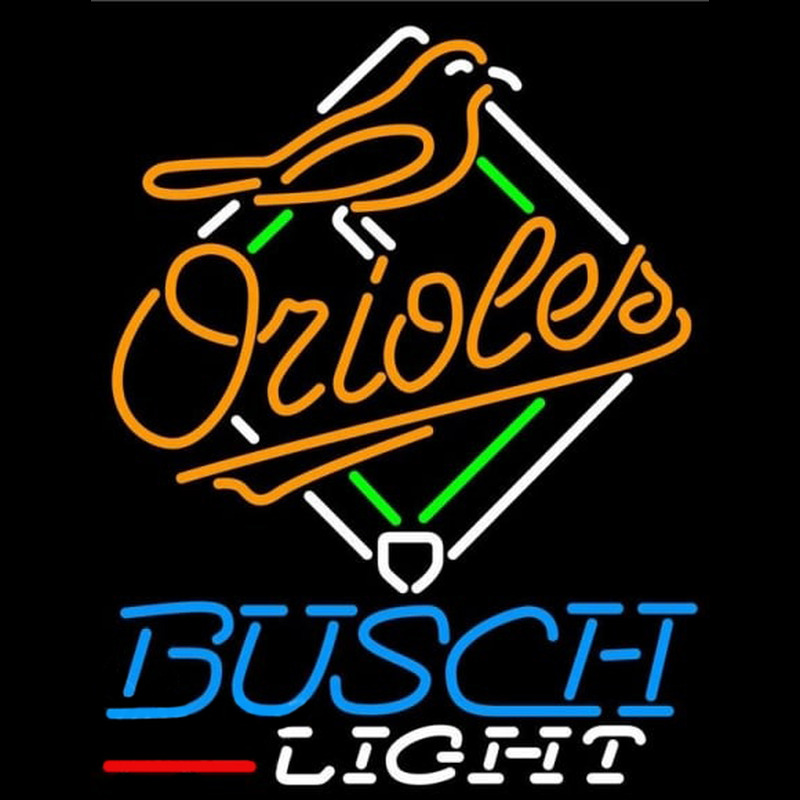 Custom Busch Light Baltimore Orioles MLB Beer Sign Neon Sign USA