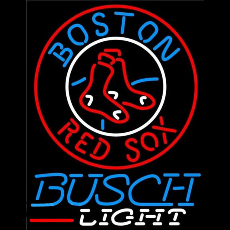 Custom Busch Light Boston Red Sox MLB Beer Sign Neon Sign USA