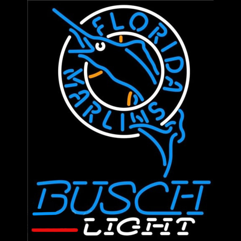 Custom Busch Light Florida Marlins MLB Beer Sign Neon Sign USA