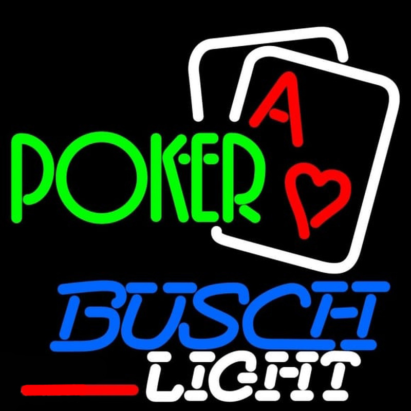 Custom Busch Light Green PokerBeer Sign Neon Sign USA
