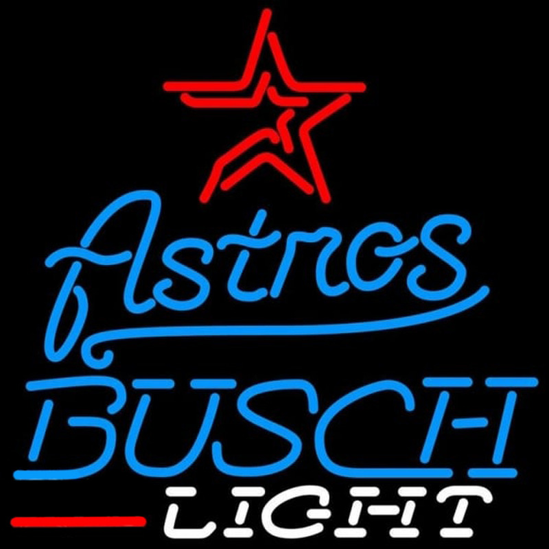 Custom Busch Light Houston Astros MLB Beer Sign Neon Sign USA