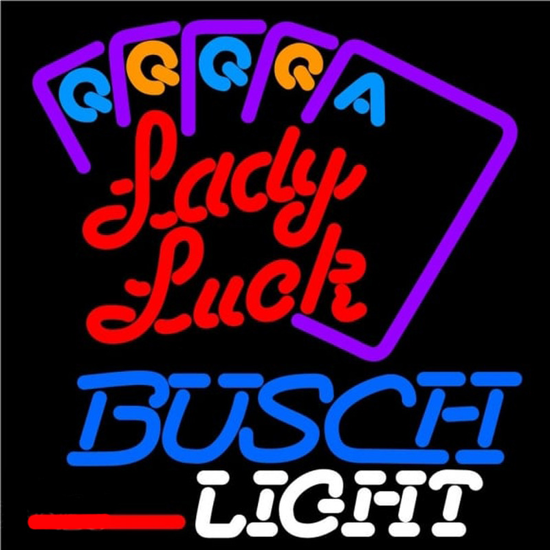 Custom Busch Light Lady Luck SeriesBeer Sign Neon Sign USA