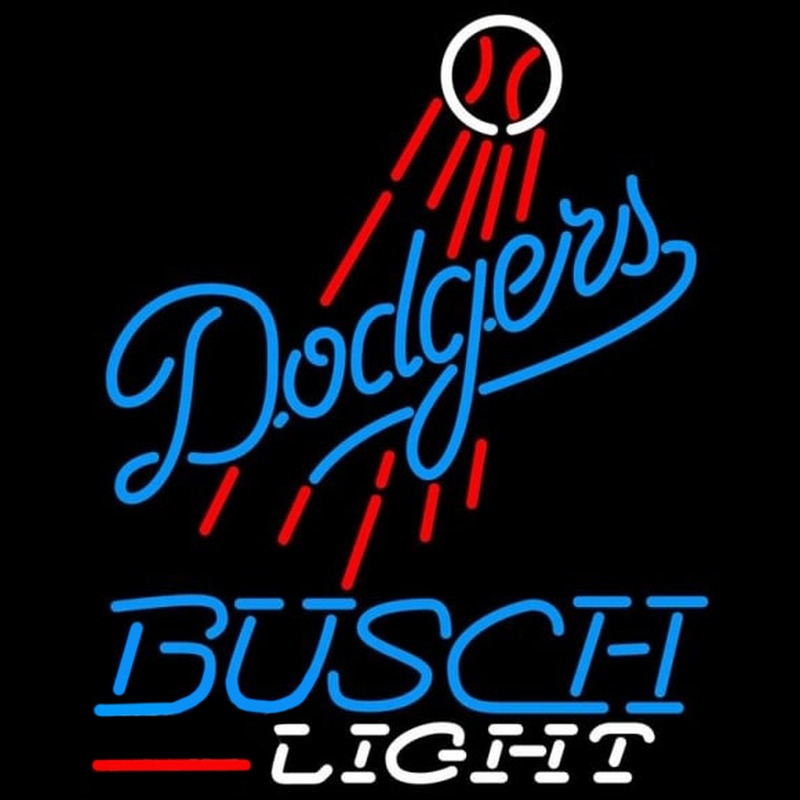 Custom Busch Light Los Angeles Dodgers MLB Beer Sign Neon Sign USA