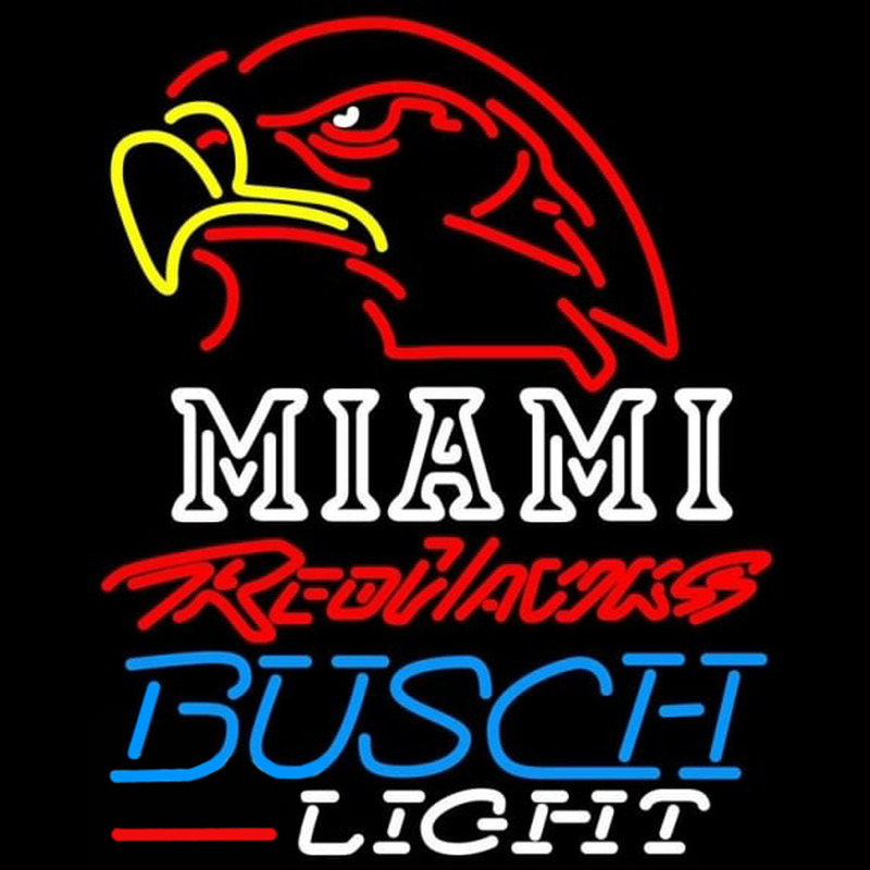 Custom Busch Light Miami University Redhawks Beer Sign Neon Sign USA
