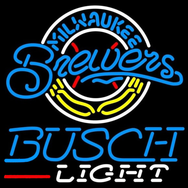 Custom Busch Light Milwaukee Brewers MLB Beer Sign Neon Sign USA
