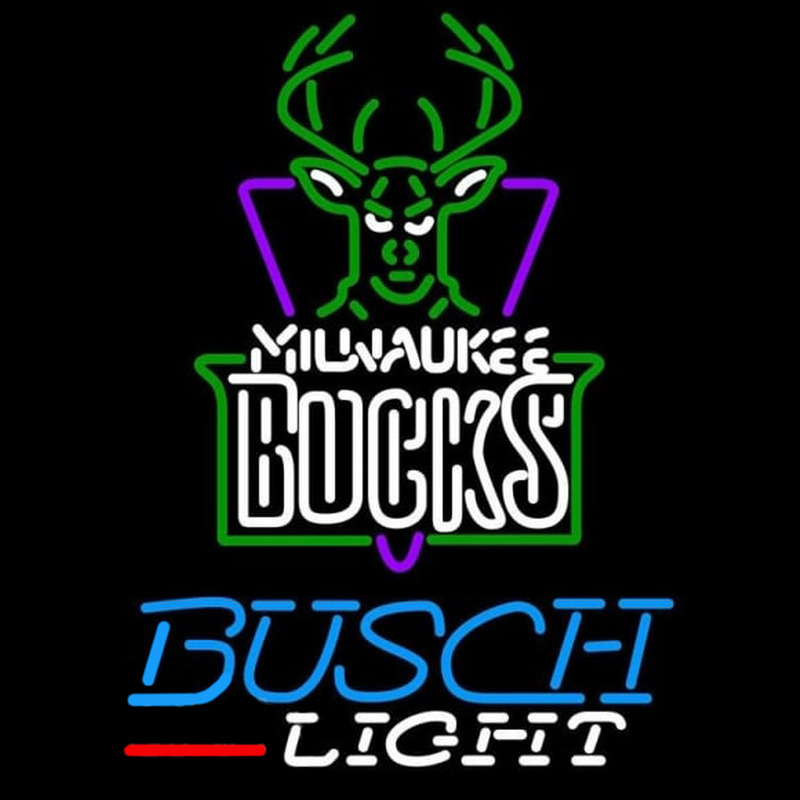 Custom Busch Light Milwaukee Bucks NBA Beer Sign Neon Sign USA