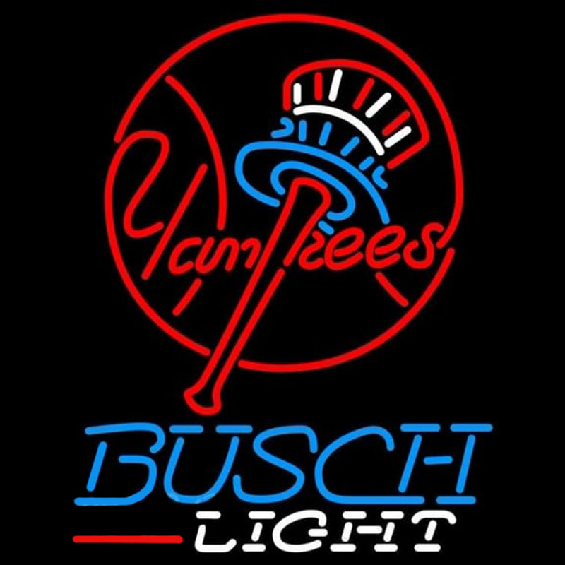 Custom Busch Light New York Yankees MLB Beer Sign Neon Sign USA