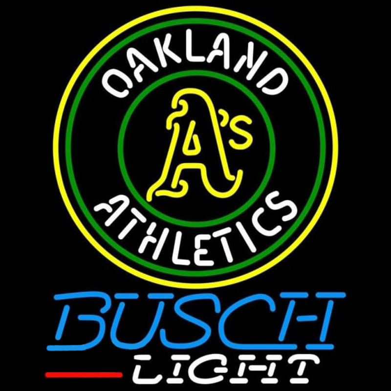 Custom Busch Light Oakland Athletics MLB Beer Sign Neon Sign USA