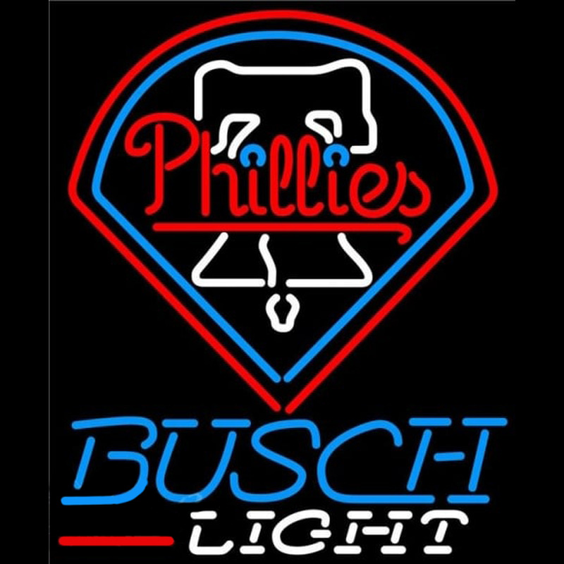 Custom Busch Light Philadelphia Phillies MLB Beer Sign Neon Sign USA
