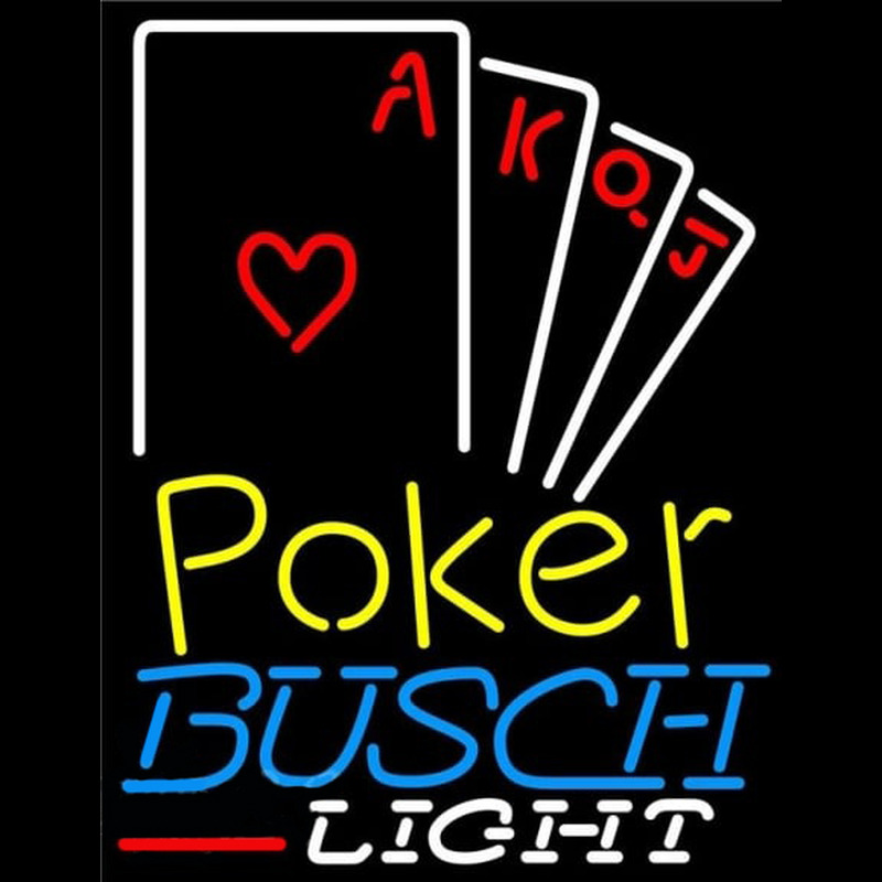 Custom Busch Light Poker Ace Series Beer Sign Neon Sign USA