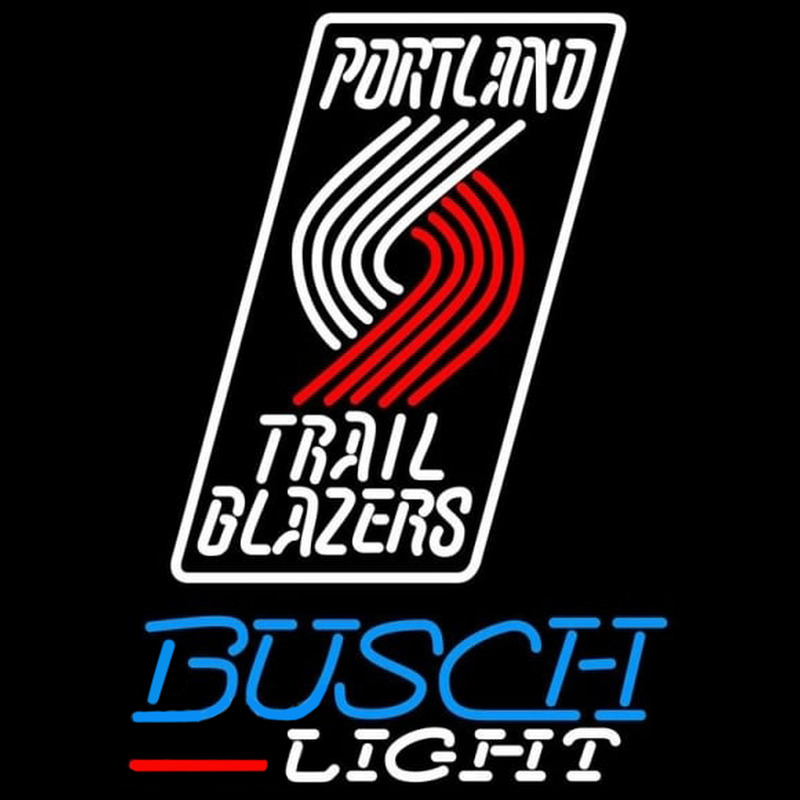 Custom Busch Light Portland Trail Blazers NBA Beer Sign Neon Sign USA