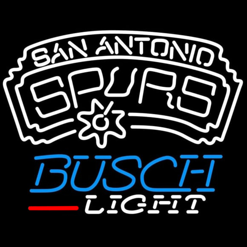 Custom Busch Light San Antonio Spurs NBA Beer Sign Neon Sign USA