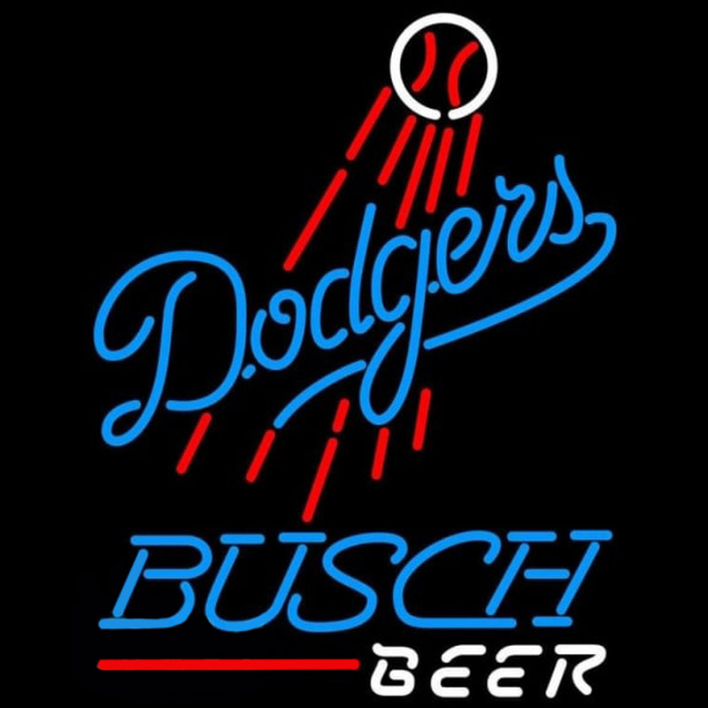 Custom Busch Los Angeles Dodgers MLB Beer Sign Neon Sign USA