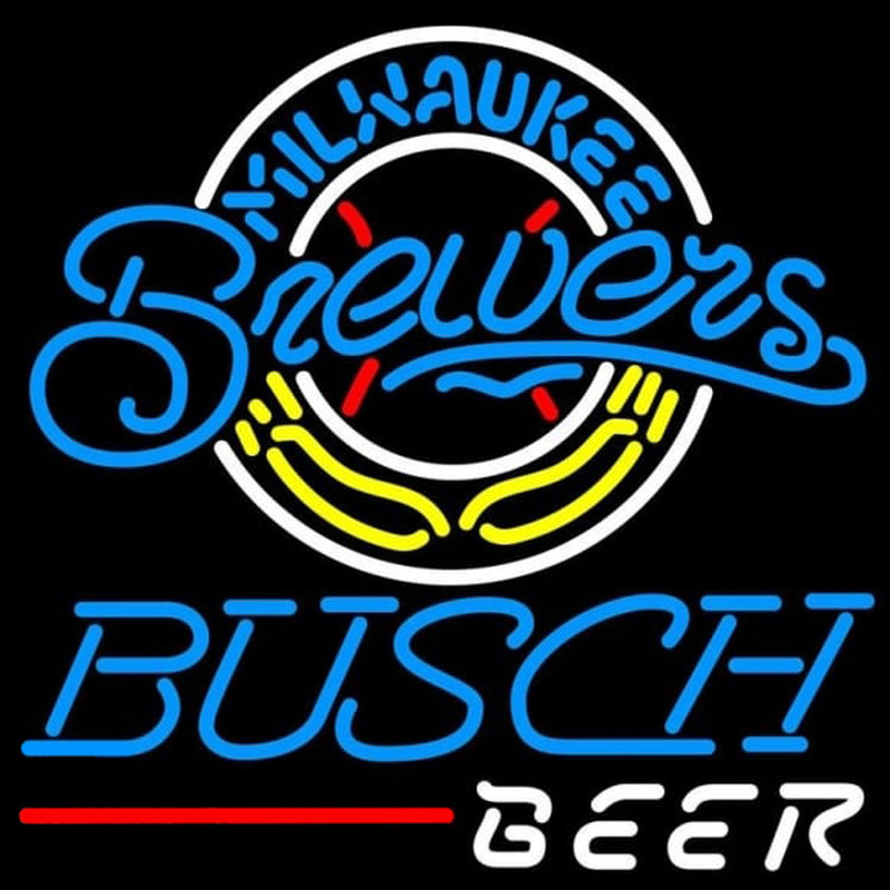 Custom Busch Milwaukee Brewers MLB Beer Sign Neon Sign USA