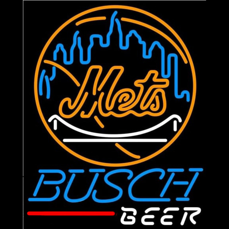 Custom Busch New York Mets MLB Beer Sign Neon Sign USA