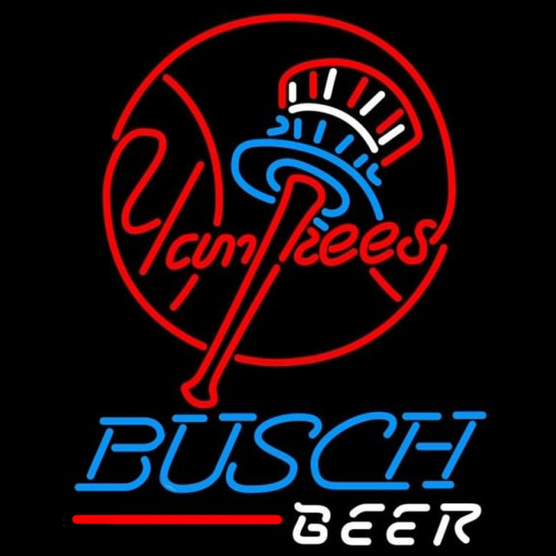 Custom Busch New York Yankees MLB Beer Sign Neon Sign USA